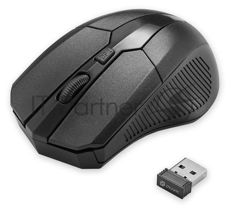 Клавиатура + мышь Оклик 205MK клав:черный мышь:черный USB беспроводная