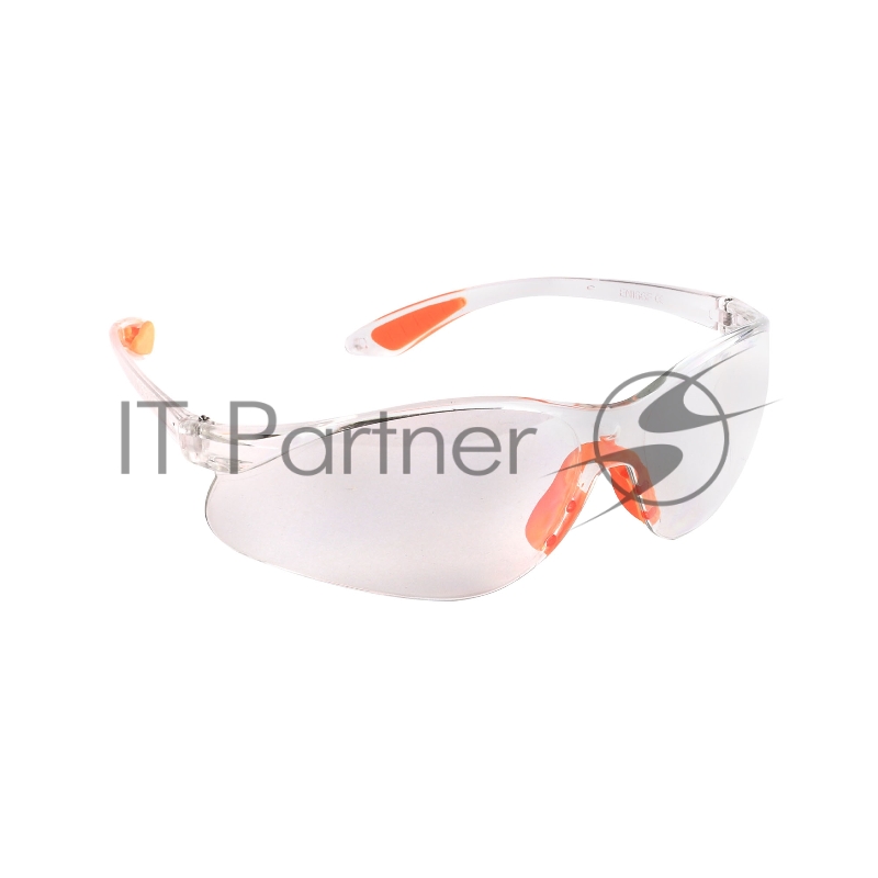 Очки защитные Patriot PPG-7 открытые, прозрачные, оранжевая окантовка