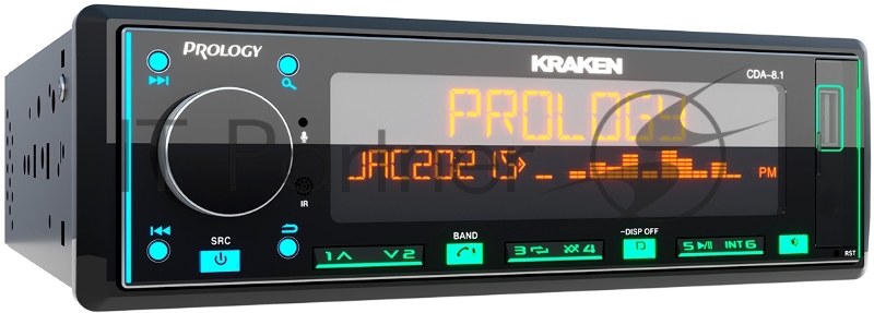 Автомагнитола Prology CDA-8.1 KRAKEN 1DIN 8x65Вт
