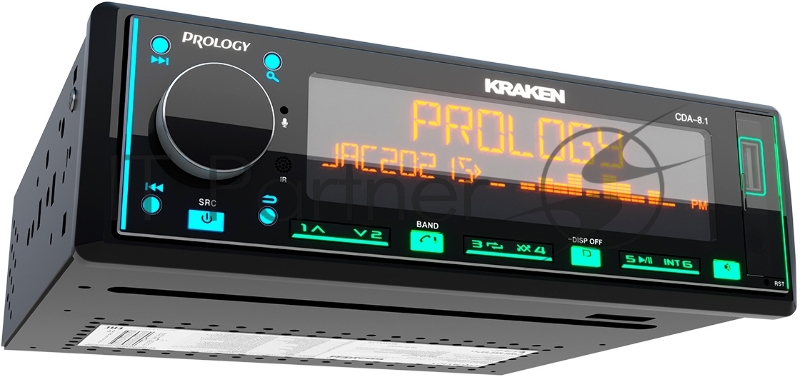 Автомагнитола Prology CDA-8.1 KRAKEN 1DIN 8x65Вт