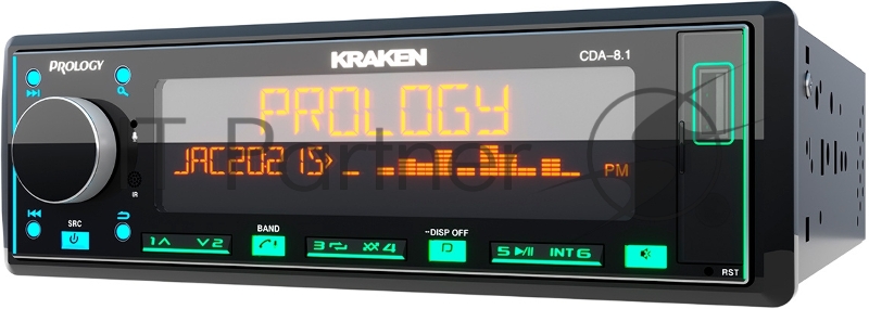 Автомагнитола Prology CDA-8.1 KRAKEN 1DIN 8x65Вт