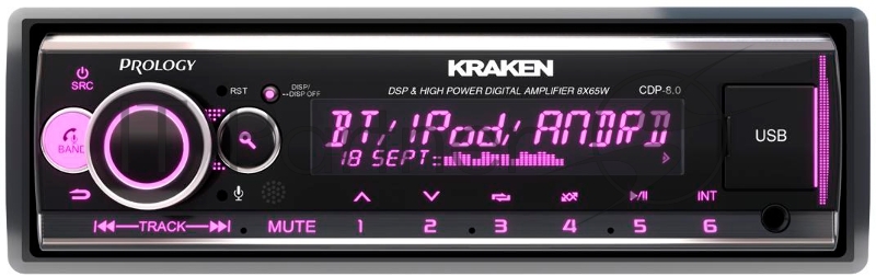 Автомагнитола Prology CDP-8.0 KRAKEN 1DIN 8x65Вт