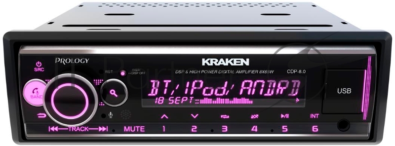 Автомагнитола Prology CDP-8.0 KRAKEN 1DIN 8x65Вт