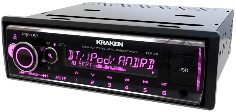 Автомагнитола Prology CDP-8.0 KRAKEN 1DIN 8x65Вт