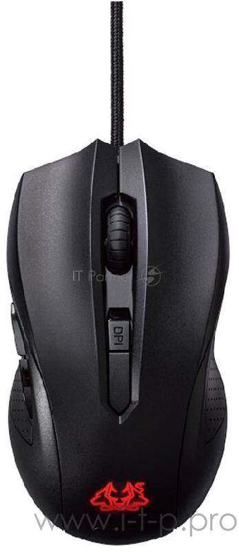 Мышь Asus Cerberus черный/красный оптическая (2500dpi) USB2.0 игровая (5but)