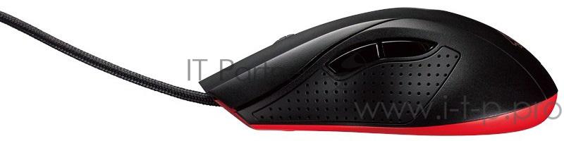 Мышь Asus Cerberus черный/красный оптическая (2500dpi) USB2.0 игровая (5but)