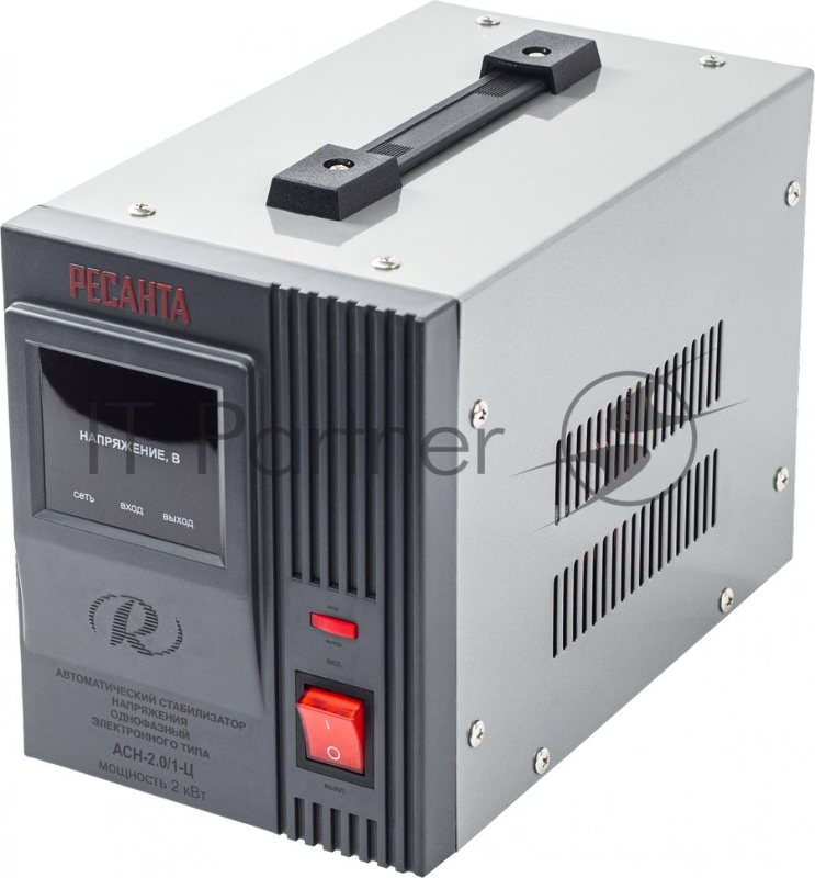 Стабилизатор напряжения Ресанта АСН-2.0/1-Ц 2.5кВА однофазный серый (900/63/6/42)