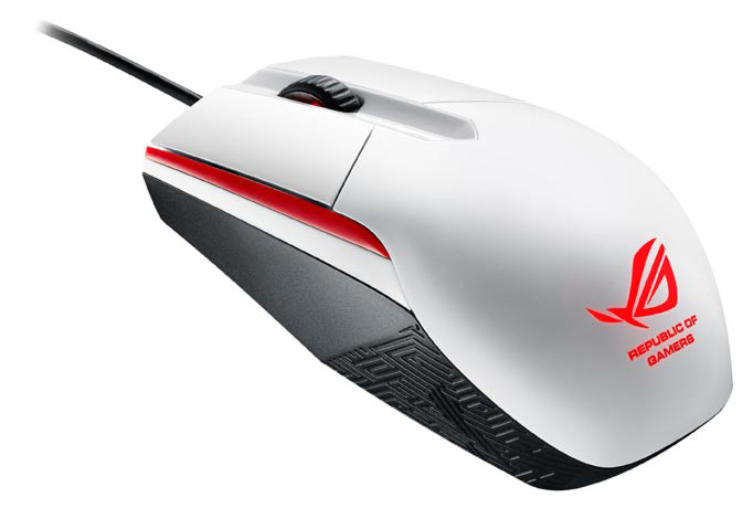 Мышь Asus Rog Sica белый оптическая (5000dpi) USB2.0 игровая (2but)