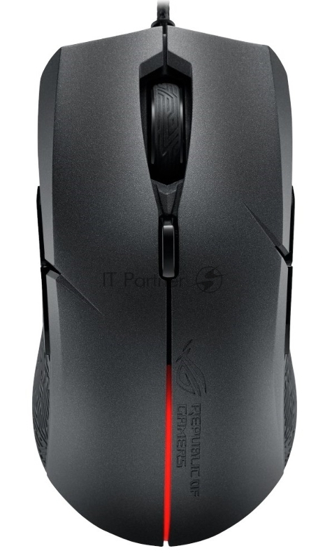 Мышь Asus ROG STRIX Evolve черный оптическая (7200dpi) USB2.0 игровая (7but)
