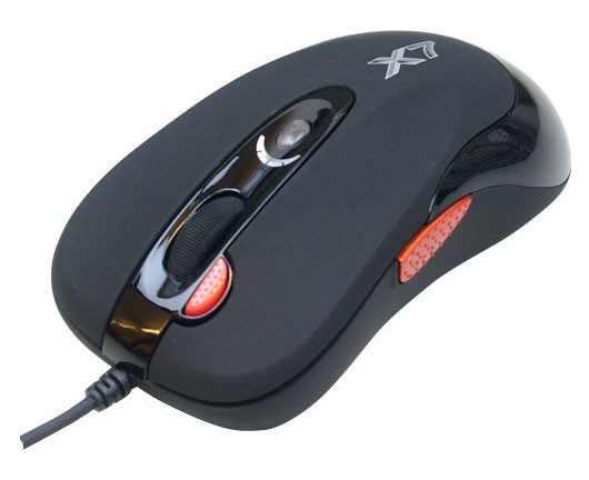 Мышь A4 X-705K черный оптическая (2000dpi) USB игровая (5but)
