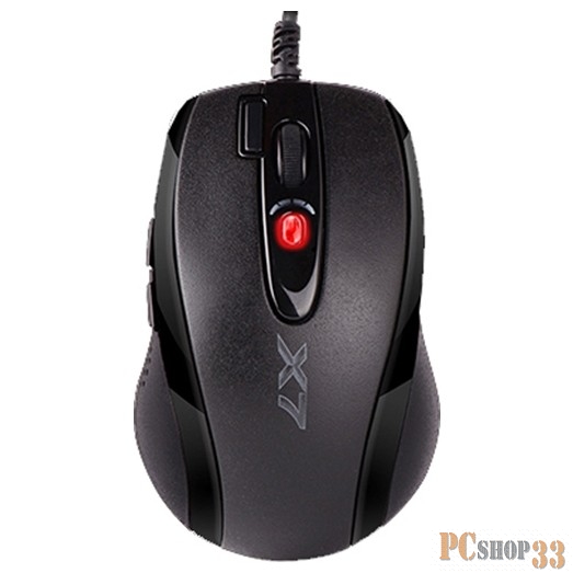 Мышь A4 X-710MK черный оптическая (2000dpi) USB игровая (6but)