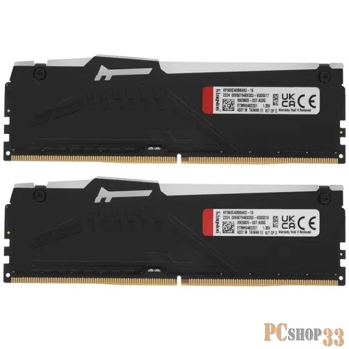 Модуль памяти Kingston16GB 6000MT/s DDR5 CL40 DIMM (Kit of 2) FURY Beast RGB