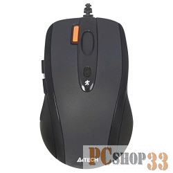 Мышь A4 V-Track Padless N-70FX черный оптическая (1600dpi) USB для ноутбука (6but)