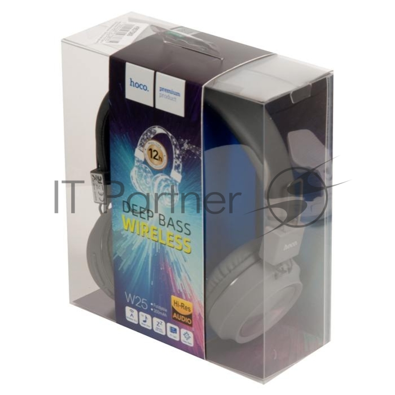 Полноразмерная гарнитура беспроводная HOCO W25, серый