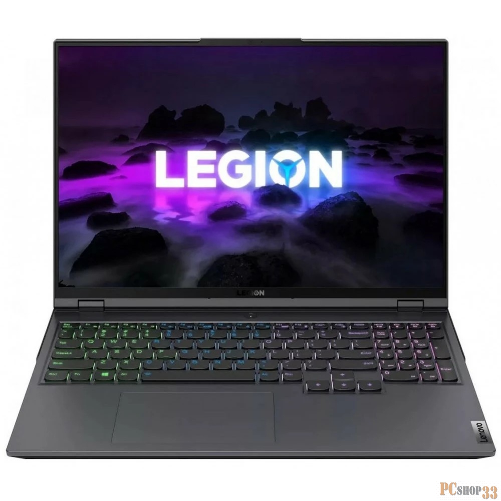 Ноутбук Lenovo Legion 5 Pro 16ACH6H Ryzen 5 5600H 16Gb SSD512Gb NVIDIA GeForce RTX 3060 6Gb 16 IPS WQXGA (2560x1600) noOS grey WiFi BT Cam