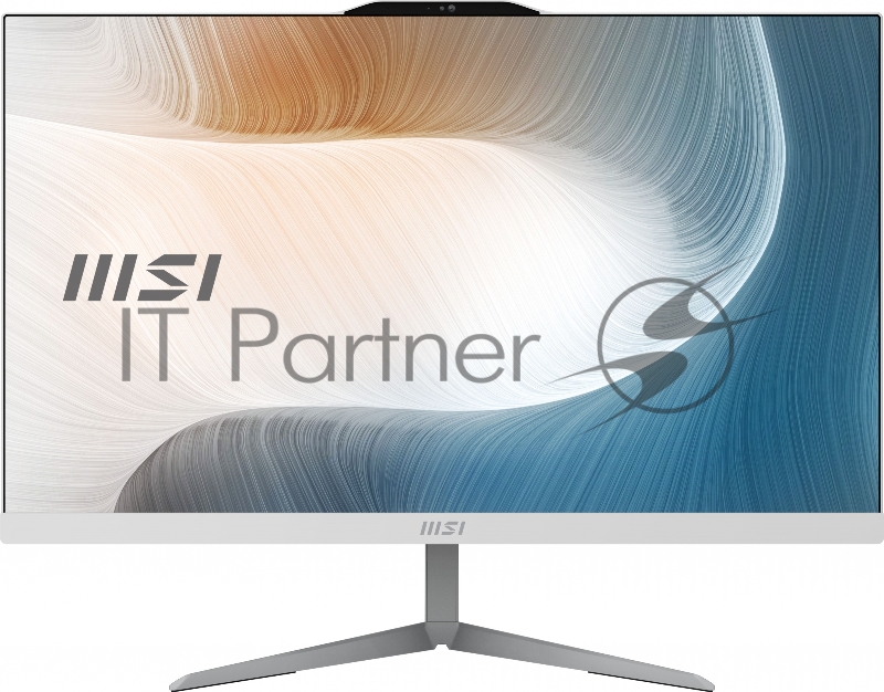 Моноблок MSI Modern AM242 12M-069XRU 23.8 Full HD i3 1215U (1.2) 8Gb SSD250Gb Iris Xe noOS GbitEth WiFi BT 120W клавиатура мышь Cam белый 1920x1080