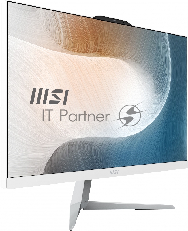 Моноблок MSI Modern AM242 12M-069XRU 23.8 Full HD i3 1215U (1.2) 8Gb SSD250Gb Iris Xe noOS GbitEth WiFi BT 120W клавиатура мышь Cam белый 1920x1080