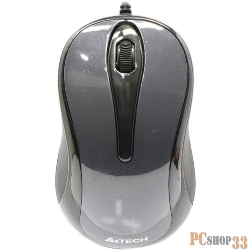 Мышь A4 V-Track Padless N-360-1 серый оптическая (1000dpi) USB (2but)