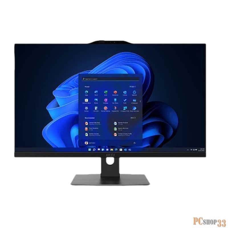 Моноблок MSI Modern AM272P 12M-229XRU 27 Full HD i7 1260P (2.1) 32Gb SSD1000Gb Iris Xe noOS GbitEth WiFi BT 120W клавиатура мышь Cam черный 1920x1080