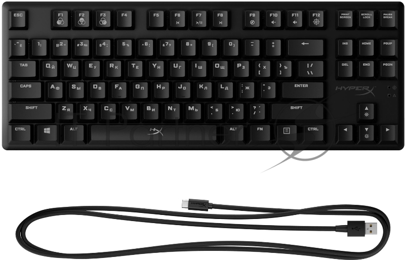 Клавиатура HyperX Alloy Origins Core RGB механическая черный USB for gamer LED (4P5P3AA#ABA)