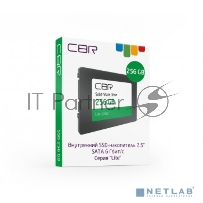 Внутренний SSD-накопитель CBR SSD-256GB-2.5-LT22, серия Lite, 256 GB, 2.5, SATA III 6 Gbit/s, SM2259XT, 3D TLC NAND, R/W speed up to 550/520 MB/s, TBW (TB) 120