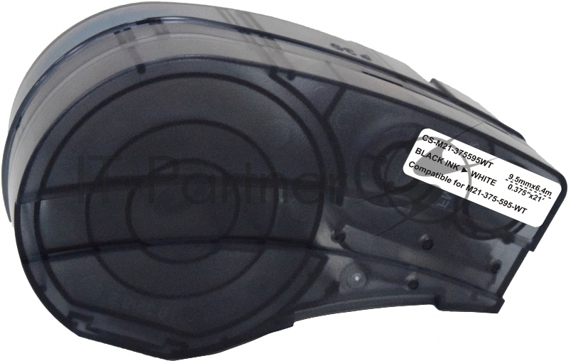 Картридж ленточный Cactus CS-M21-375595WT черный для Brady BMP21-PLUS, BMP21-LAB