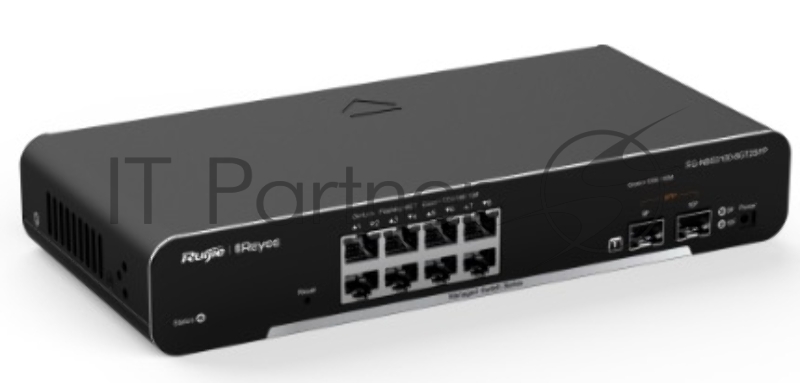 Коммутатор Ruijie Reyee RG-NBS3100-8GT2SFP L2 8 портов 1Гб/c POE + 2 порта SFP, POE бюджет 125 Вт, металлический корпус
