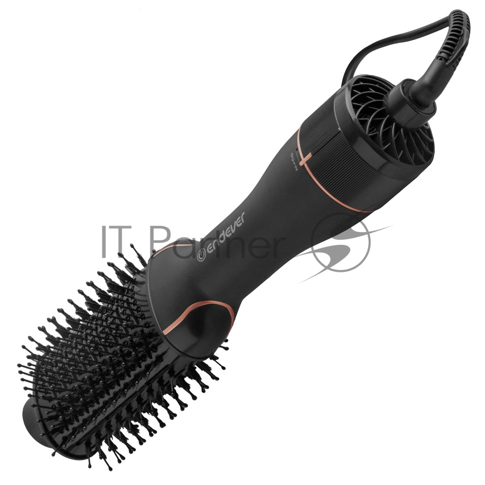 Стайлер Endever Aurora-499 Мощность 1200 Вт, цвет черный, 3 режима температуры и скорости, керамическое покрытие