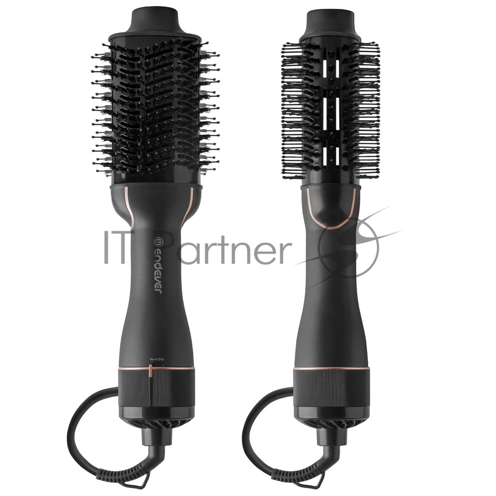 Стайлер Endever Aurora-499 Мощность 1200 Вт, цвет черный, 3 режима температуры и скорости, керамическое покрытие