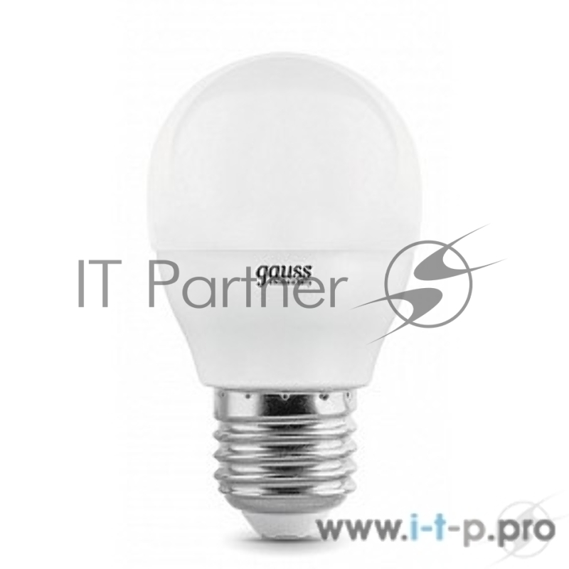 Светодиодная лампа GAUSS 53228 LED Elementary Шар 8W E27 540lm 4100K 1/10/100 0
