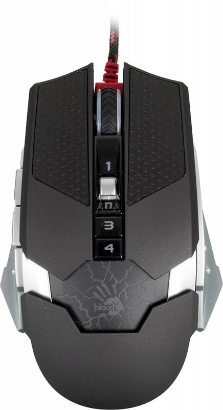 Мышь A4 Bloody T50 Winner черный/серый оптическая (4000dpi) USB2.0 игровая (8but)