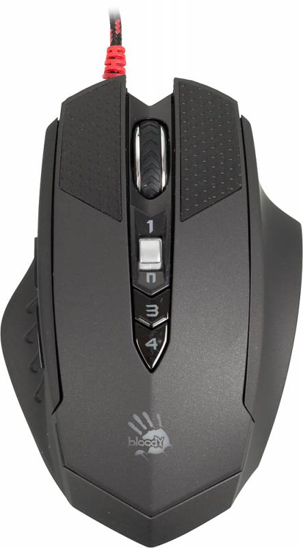 Мышь A4 Bloody TL70 Terminator черный/серый лазерная (8200dpi) USB2.0 игровая (8but)