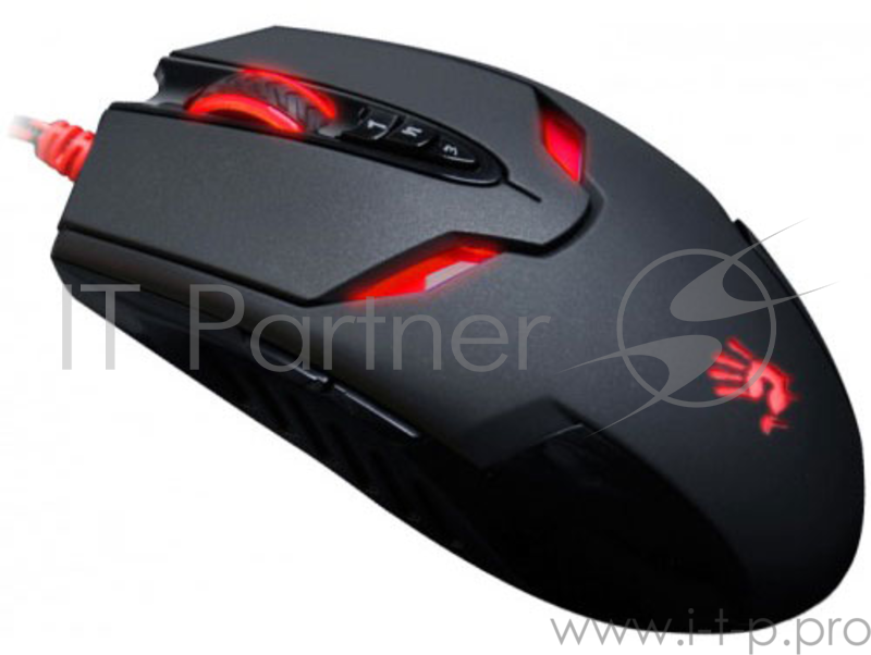 Мышь A4 Bloody V4M черный оптическая (3200dpi) USB игровая (7but)