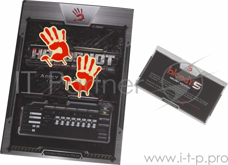 Мышь A4 Bloody V4M черный оптическая (3200dpi) USB игровая (7but)