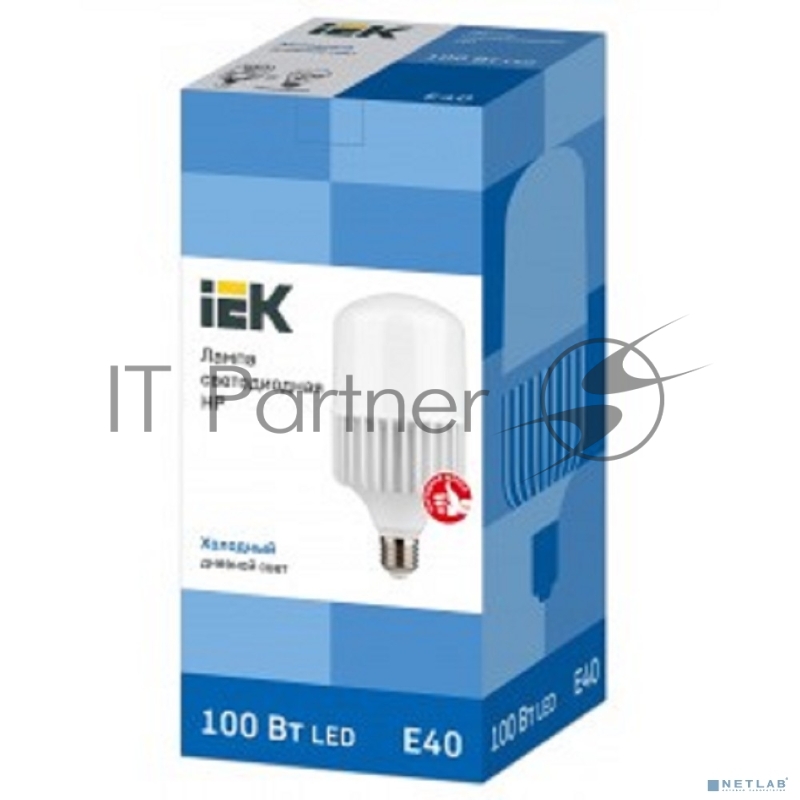 Лампа светодиодная HP 100Вт 230В 6500К E40 | LLE-HP-100-230-65-E40 | IEK