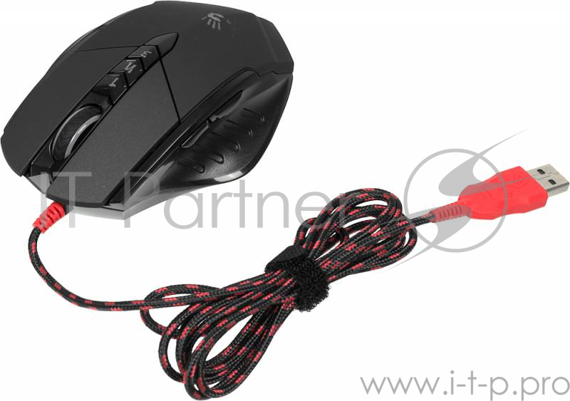 Мышь A4 Bloody V7M черный оптическая (3200dpi) USB игровая (8but)