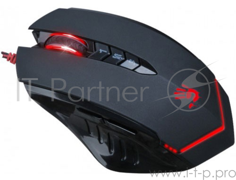 Мышь A4 Bloody V8M черный оптическая (3200dpi) USB игровая (7but)