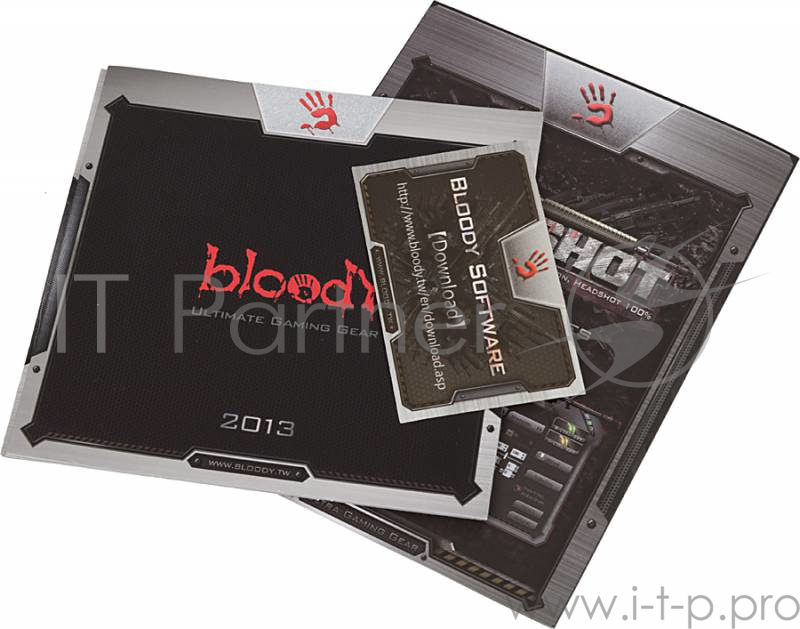 Мышь A4 Bloody V8M черный оптическая (3200dpi) USB игровая (7but)