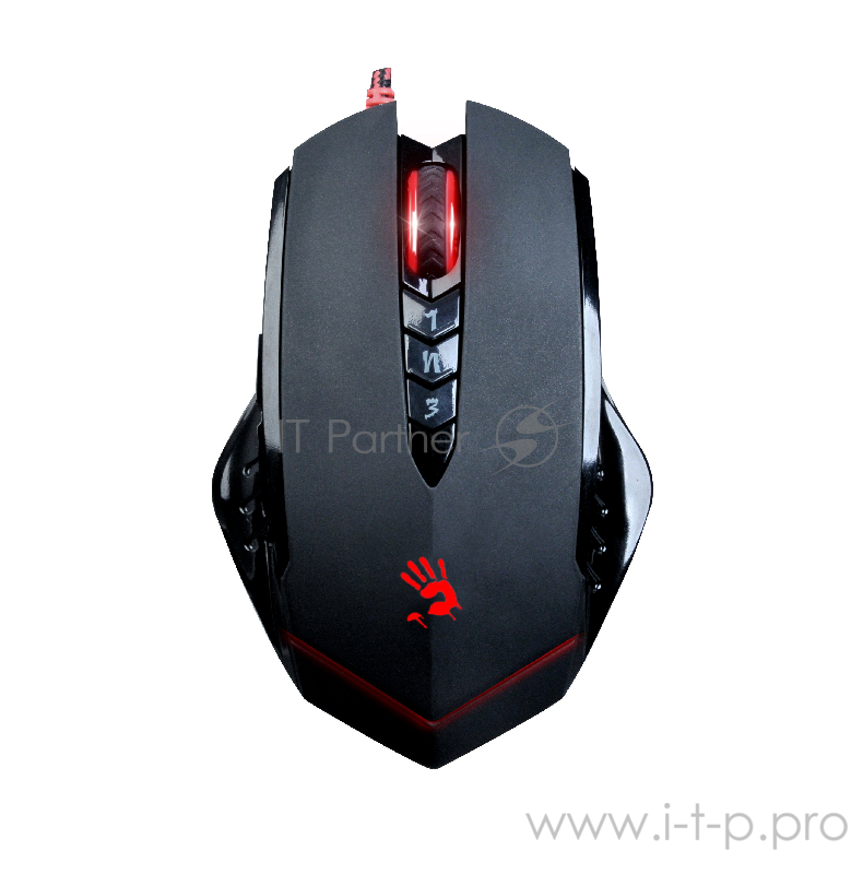 Мышь A4 Bloody V8M черный оптическая (3200dpi) USB игровая (7but)