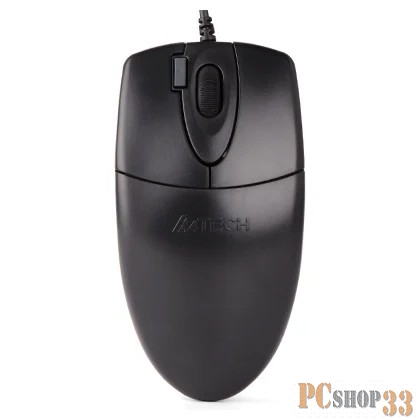 Мышь A4 OP-620D черный оптическая (800dpi) USB (3but)