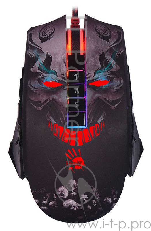 Мышь A4 Bloody P85 черный оптическая (5000dpi) USB2.0 игровая (8but)