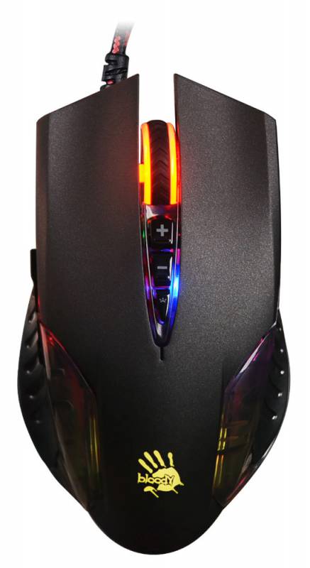 Мышь A4 Bloody Q50 черный оптическая (3200dpi) USB игровая (8but)