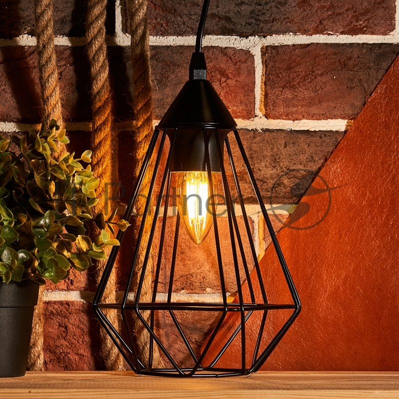 Лампа филаментная REXANT Свеча CN35 9.5 Вт 950 Лм 2400K E14 золотистая колба