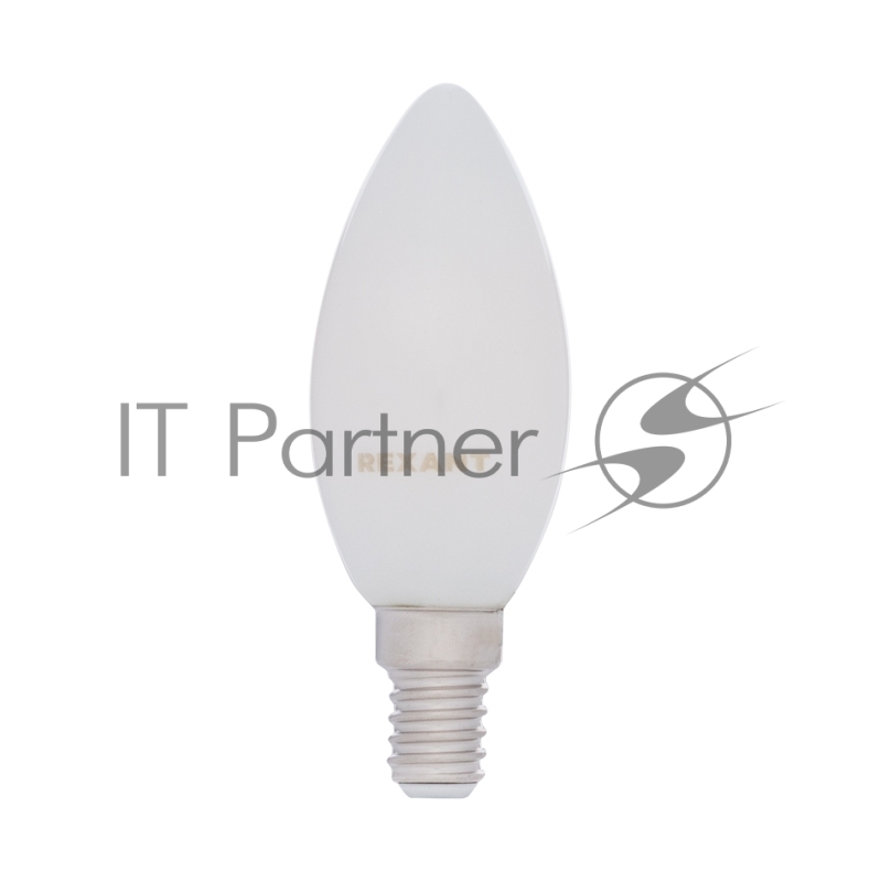 Лампа филаментная REXANT Свеча CN35 9.5 Вт 915 Лм 4000K E14 матовая колба