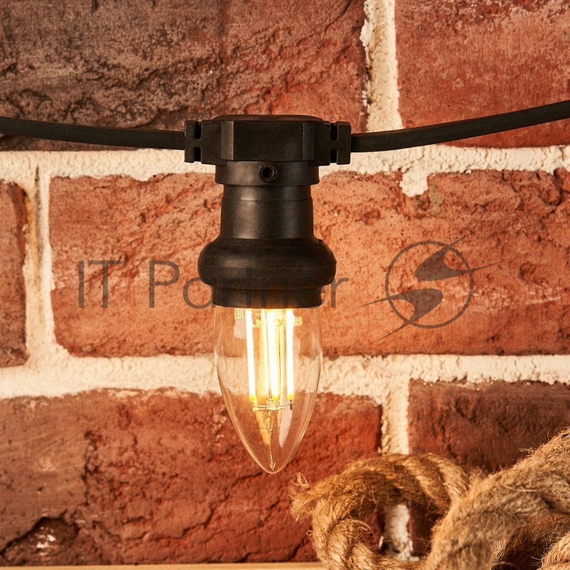 Лампа филаментная REXANT Свеча CN35 7.5 Вт 600 Лм 2700K E27 диммируемая, прозрачная колба