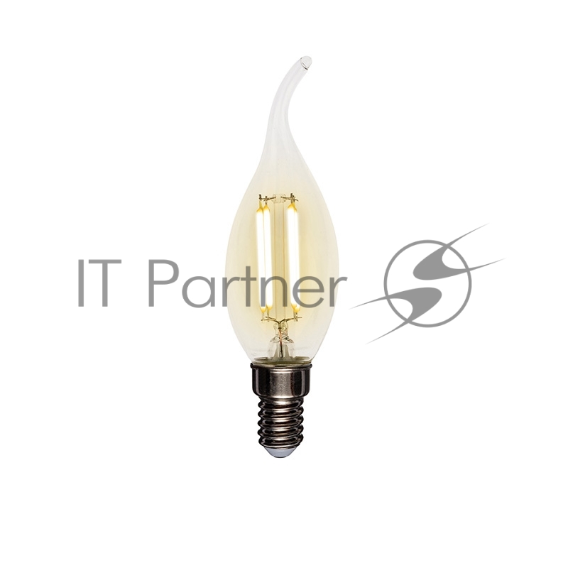 Лампа филаментная REXANT Свеча на ветру CN37 7.5 Вт 600 Лм 2700K E14 прозрачная колба