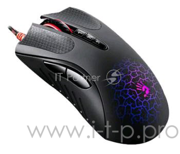 Мышь A4 Bloody A9 Blazing черный оптическая (4000dpi) USB2.0 игровая (7but)
