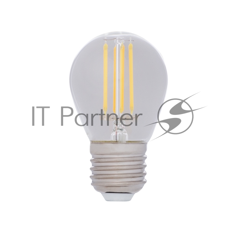 Лампа филаментная REXANT Шарик GL45 7.5 Вт 600 Лм 2700K E27 диммируемая, прозрачная колба