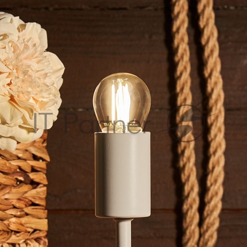 Лампа филаментная REXANT Шарик GL45 7.5 Вт 600 Лм 4000K E27 диммируемая, прозрачная колба