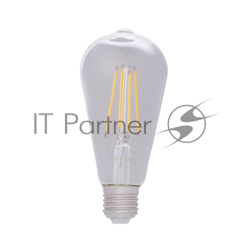 Лампа филаментная REXANT Груша ST64 11.5 Вт 1380 Лм 2700K E27 прозрачная колба